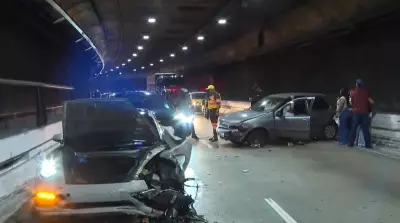 Mãe assume direção de Porsche em acidente grave no Túnel Ayrton Senna em SP