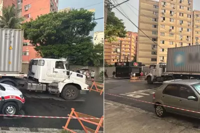 Menino de 6 anos morre atropelado por caminhão em Santos após queda de bicicleta