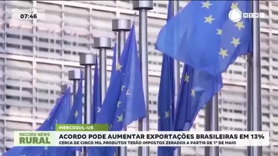 Mercosul-UE: 5 mil produtos terão impostos zerados a partir de 1º de maio