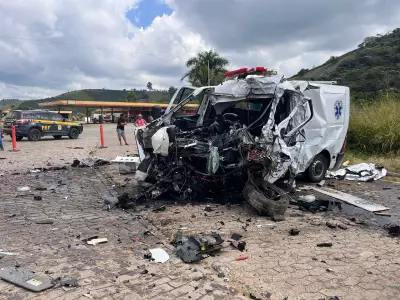 Motorista de ambulância da Prefeitura de Divino morre em acidente fatal na BR-116