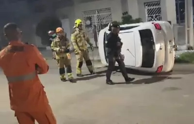Motorista embriagado fica ferido após capotar veículo em Itabaiana, Sergipe