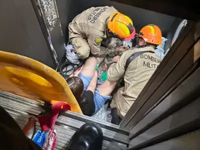 Mulher sofre fraturas nas duas pernas após elevador despencar em condomínio no Acre