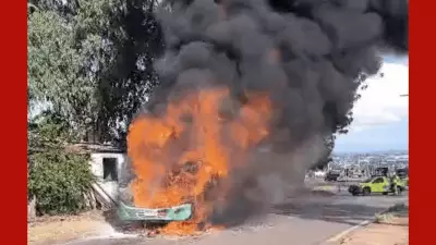 Ônibus é consumido por chamas em Rondonópolis, Mato Grosso; ninguém se feriu