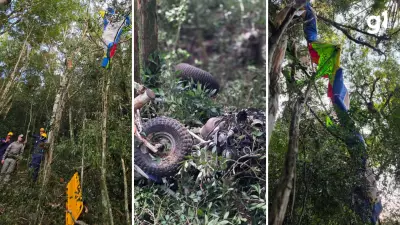 Piloto morre após queda de ultraleve experimental na Serra do Rio Grande do Sul
