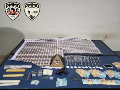 PM apreende drogas, pistola e R$ 18 mil em Montes Claros