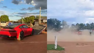 Porsche e picape recolhidas após manobras perigosas em São Raimundo Nonato