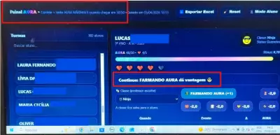 Professora usa sistema 'farmar aura' para engajar alunos em Osasco