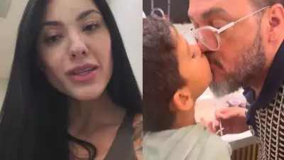 Rayane Figliuzi e Júnior Navarro se pronunciam sobre beijo de Belo em filho