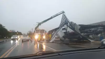 Temporal com ventos fortes causa estragos em Santa Catarina, incluindo Benedito Novo