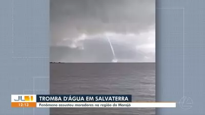 Tromba d’água no Rio Pará assusta moradores em São Sebastião da Boa Vista