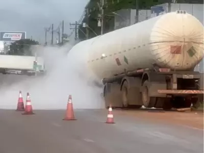 Vazamento de gás forma 'névoa' e assusta moradores em Porto Velho