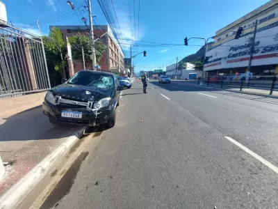 Vídeo mostra atropelamento grave de adolescente na Avenida Leitão da Silva em Vitória