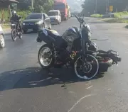 Acidente entre motos deixa três feridos na BR-393 em Volta Redonda