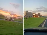 Acidente grave entre caminhões e utilitária fecha pista da Anhanguera em Limeira