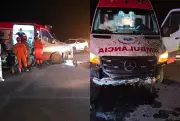 Ambulância sai da pista na BR-262 em Mato Grosso do Sul com equipe médica e paciente grávida