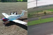 Avião perde potência e faz pouso de emergência em plantação de milho no Paraná