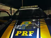 Caminhoneiro preso com rebite e revólver na BR-251 após descumprir descanso obrigatório