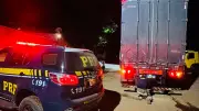 Carreta-baú com placa clonada é apreendida pela PRF na BR-251 em Salinas