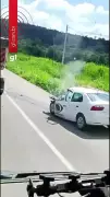 Carro de reportagem da Band se envolve em grave acidente na BR-381 em Sabará