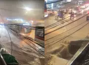 Chuva forte alaga ruas do Recife e Defesa Civil está em alerta