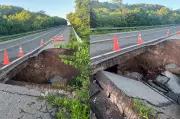 Cratera na BR-343 interdita trecho entre Buriti dos Lopes e Parnaíba por 20 dias