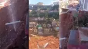 Deslizamento de terra por vazamento de água realoca famílias em Picos
