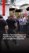 Flávio Bolsonaro acena apoio a André do Prado para o Senado em 2026