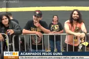 Fãs acampam por mais de um dia para ver Guns N' Roses em Campo Grande