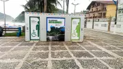 Guarujá inaugura primeiro banheiro autolimpante sustentável em praia paulista