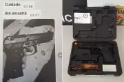 Homem ameaça ex-companheira via WhatsApp e tem arma de airsoft apreendida pela polícia em Santos