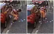Homem em situação de rua suja carro com fezes em São Roque; câmeras flagraram