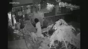 Hóspede embriagada agride idosa dona de pousada em ataque de fúria flagrado por câmeras no DF