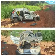 Idoso morre após carro capotar na MG-402 em Urucuia ao tentar desviar de buraco