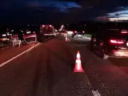 Idoso perde controle e carro capota na BR-153 em Bady Bassitt, SP