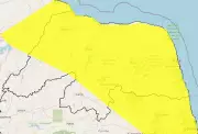 Inmet emite alerta amarelo para chuvas intensas em 124 cidades do Rio Grande do Norte