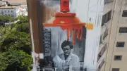Itu recebe mural de Kobra em homenagem a Almeida Júnior no Centro Histórico