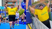 Júlio Mamute completa maratona em Portugal e emociona a internet