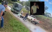 Jovem de 19 anos morre em acidente entre moto e ônibus escolar na zona rural de Nova Resende