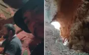 Jovens ficam presos por oito horas em caverna durante trilha na Serra da Portaria