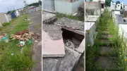 Morador denuncia abandono e lixo ao sepultar mãe em cemitério de Sapucaia do Sul