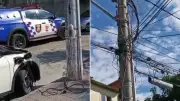 Motorista de aplicativo é preso por furto de energia em poste público em Vitória