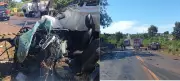 Motorista de caminhonete morre em grave acidente com carretas na BR-364 em Frutal