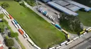 Motoristas de ônibus paralisam Natal em protesto por salários parcelados e demissões