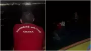 Mulher é resgatada à deriva no mar de Fortaleza após recusar ajuda inicial de pescador