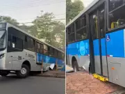 Ônibus desgovernado causa acidente grave em São João da Boa Vista, SP