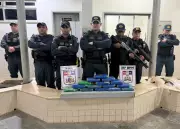 Operação policial apreende 16 quilos de skank em caixote abandonado em Santarém