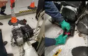 PF apreende 35 quilos de cocaína em tubulação de navio no Porto de Itapoá, SC