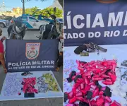PM apreende drogas, arma e motos em ação após confronto em Cabo Frio