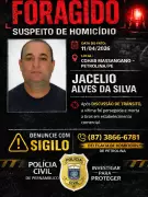 Polícia Civil de Petrolina busca suspeito por homicídio de motorista após discussão de trânsito
