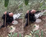 Policial desenterra 904 cápsulas de cocaína e 59 tabletes de maconha em Petrópolis
